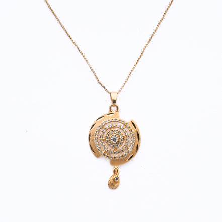 Locket Set - Empress's Emblem Gold Plated Locket Set - Opal Touch