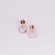 Earrings - Enchanted Bloom Rose Gold Plated Locket Set with Earrings - Opal Touch