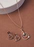 Earrings - Enchanted Bloom Rose Gold Plated Locket Set with Earrings - Opal Touch