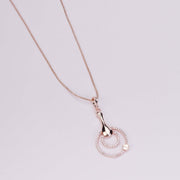 Earrings - Enchanted Bloom Rose Gold Plated Locket Set with Earrings - Opal Touch