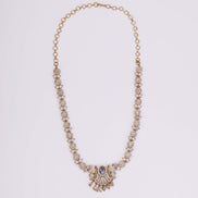 Necklace - Enchanted Butterfly Mehendi Plated Necklace Set - Opal Touch