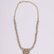 Necklace - Enchanted Butterfly Mehendi Plated Necklace Set - Opal Touch