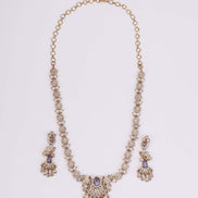 Necklace - Enchanted Butterfly Mehendi Plated Necklace Set - Opal Touch