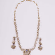 Necklace - Enchanted Butterfly Mehendi Plated Necklace Set - Opal Touch