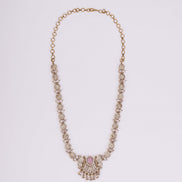 Necklace - Enchanted Butterfly Mehendi Plated Necklace Set - Opal Touch