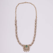 Necklace - Enchanted Butterfly Mehendi Plated Necklace Set - Opal Touch