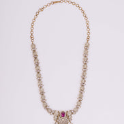 Necklace - Enchanted Butterfly Mehendi Plated Necklace Set - Opal Touch