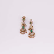 Necklace - Enchanted Butterfly Mehendi Plated Necklace Set - Opal Touch