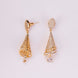 Earrings - Enchanted Conical Gold Plated Earrings - Opal Touch