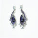 Earrings - Enchanted Dew Black Plated Earrings - Opal Touch