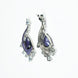 Earrings - Enchanted Dew Black Plated Earrings - Opal Touch
