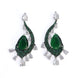 Earrings - Enchanted Dew Black Plated Earrings - Opal Touch