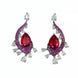 Earrings - Enchanted Dew Black Plated Earrings - Opal Touch