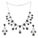 Enchanted Emerald Elegance Necklace in Rhodium - Opal Touch