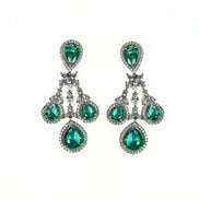 Enchanted Emerald Elegance Necklace in Rhodium - Opal Touch