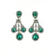 Enchanted Emerald Elegance Necklace in Rhodium - Opal Touch