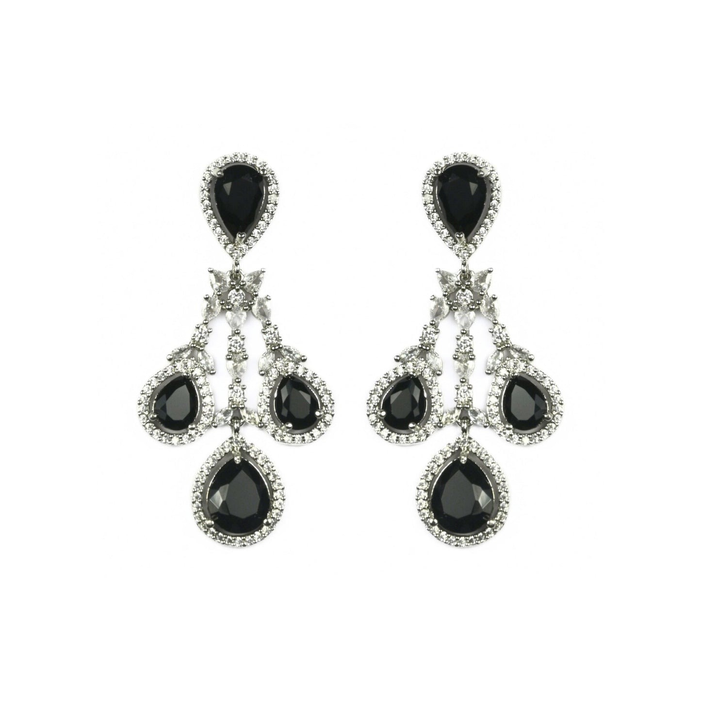 Enchanted Emerald Elegance Necklace in Rhodium - Opal Touch