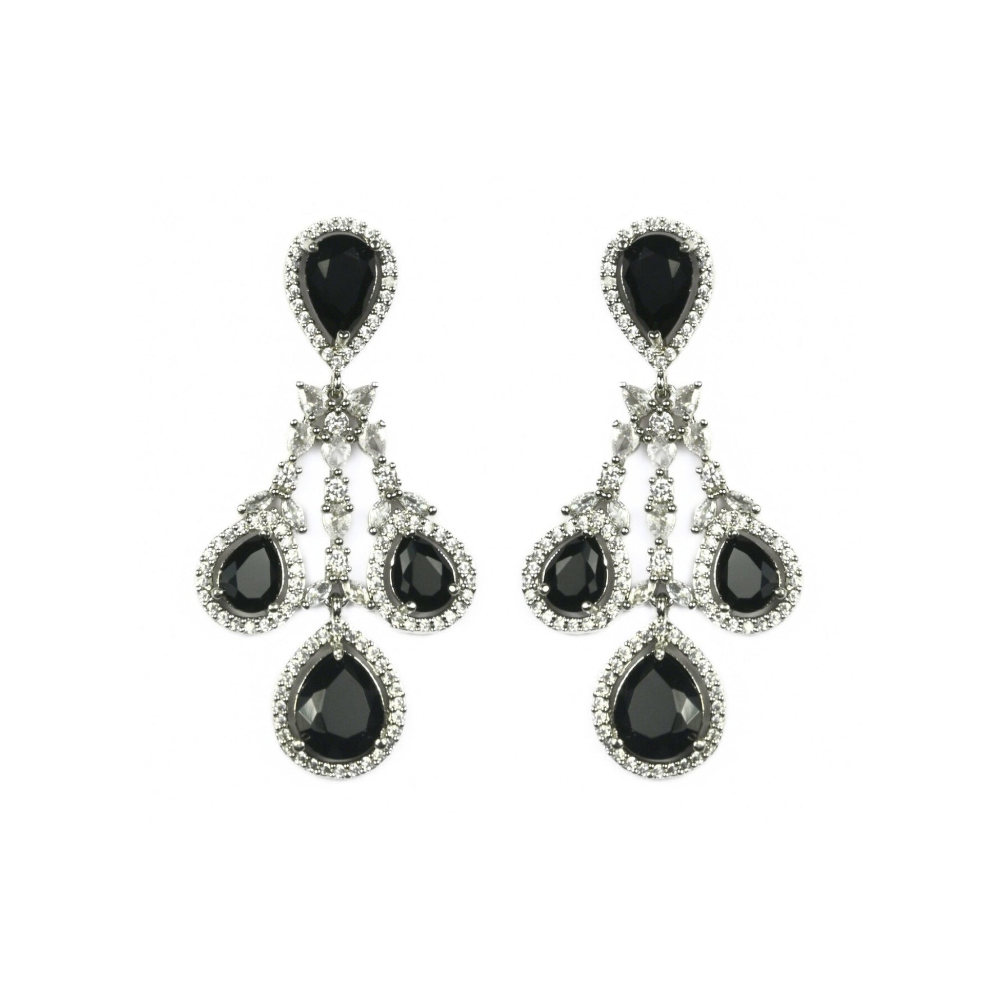 Enchanted Emerald Elegance Necklace in Rhodium - Opal Touch