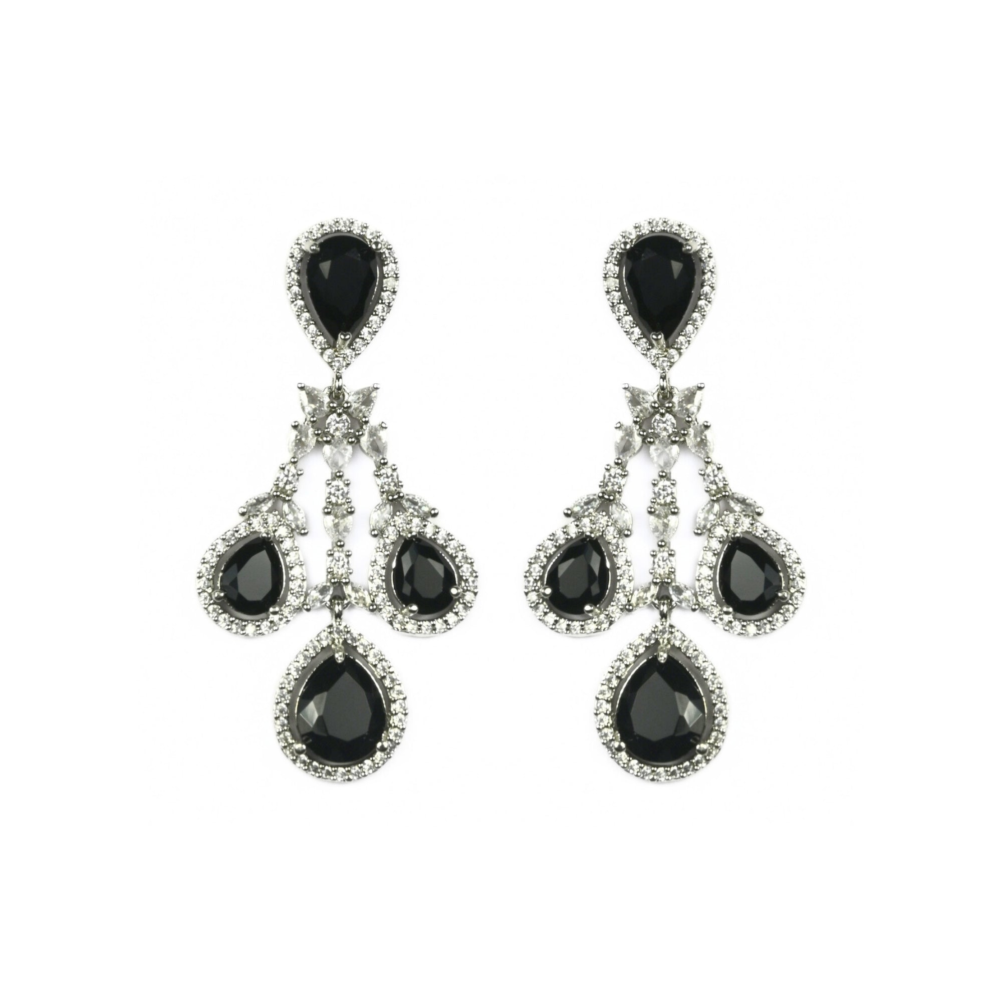 Enchanted Emerald Elegance Necklace in Rhodium - Opal Touch