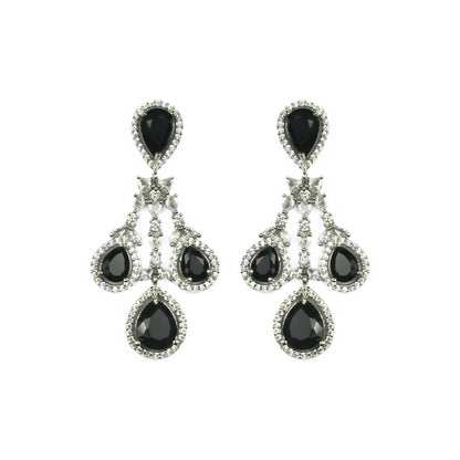 Enchanted Emerald Elegance Necklace in Rhodium - Opal Touch