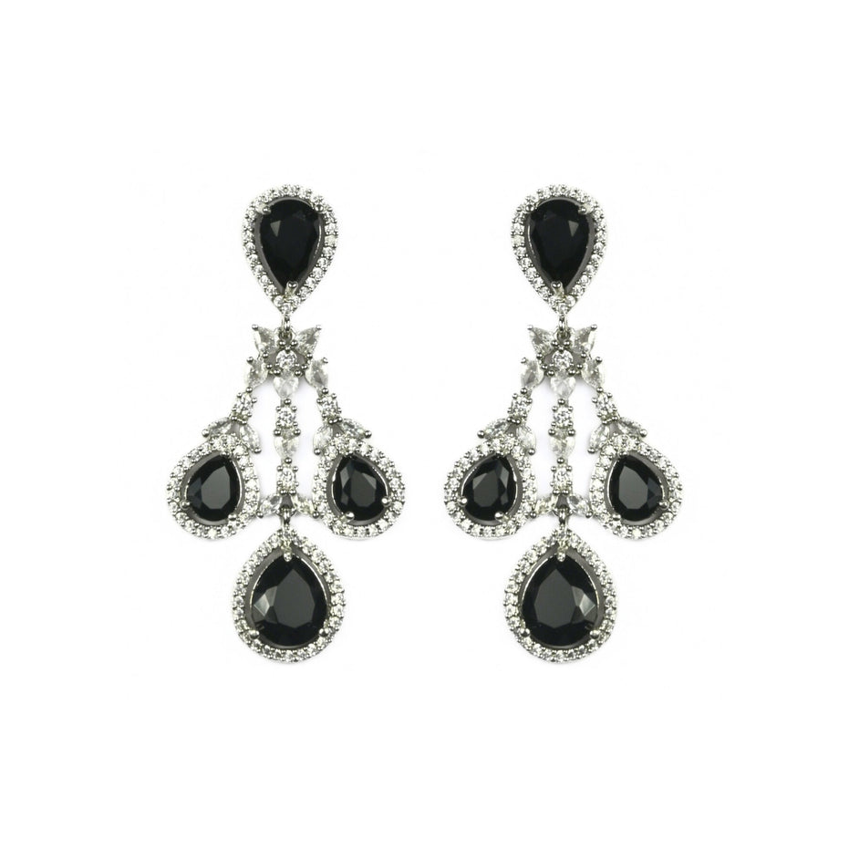 Enchanted Emerald Elegance Necklace in Rhodium - Opal Touch