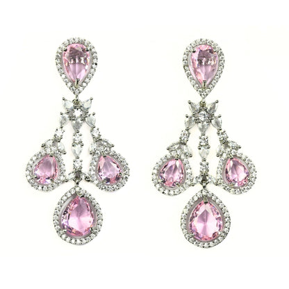 Enchanted Emerald Elegance Necklace in Rhodium - Opal Touch