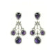 Enchanted Emerald Elegance Necklace in Rhodium - Opal Touch