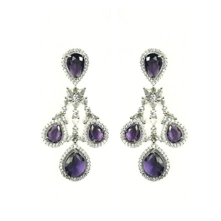 Enchanted Emerald Elegance Necklace in Rhodium - Opal Touch