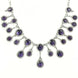 Enchanted Emerald Elegance Necklace in Rhodium - Opal Touch