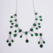 Enchanted Emerald Elegance Necklace in Rhodium - Opal Touch
