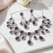 Enchanted Emerald Elegance Necklace in Rhodium - Opal Touch