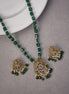Locket Set - Enchanted Fairy Mehendi Locket Set with Earrings - Opal Touch