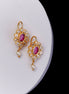 Earrings - Enchanted Floral Gold Plated Earrings - Opal Touch