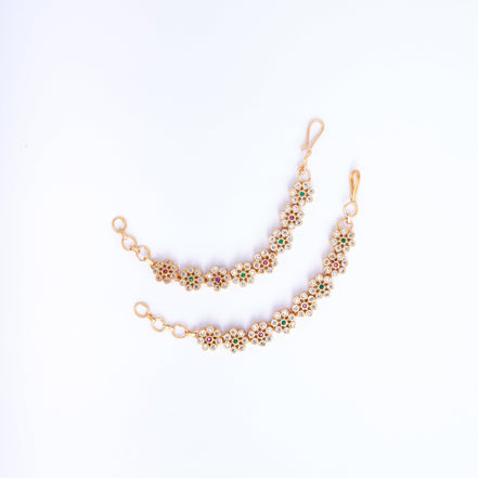 Opal Touch - Enchanted Forest Red-Green Ear Chain - Ear chain (Matil)