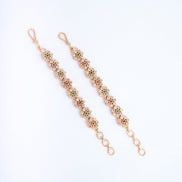 Opal Touch - Enchanted Forest Red-Green Ear Chain - Ear chain (Matil)
