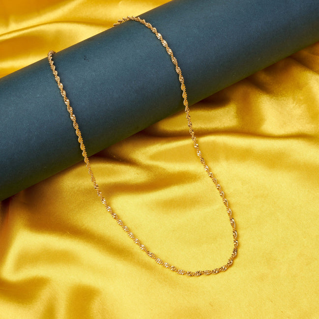 Chain - Enchanted Glamorous Gold Plated Chain - Opal Touch