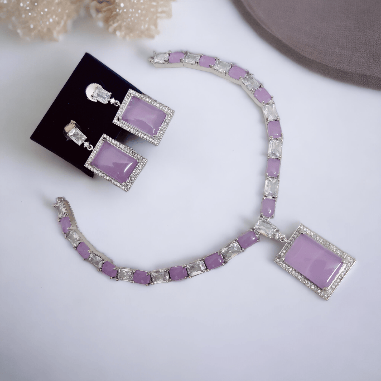 Opal Touch - Enchanted Ivy Green Necklace in Rhodium - Necklace