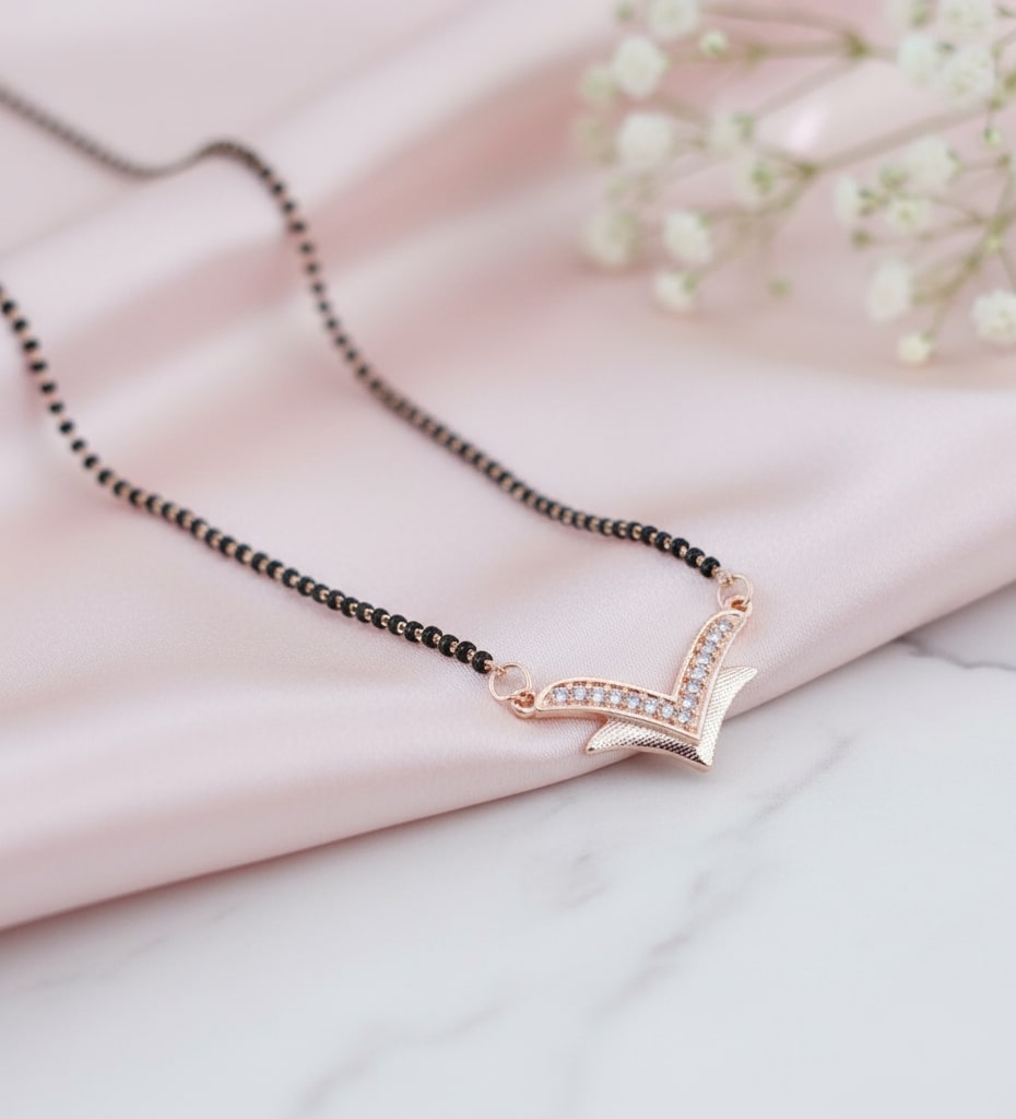 Enchanted Petals Mangalsutra - Opal Touch