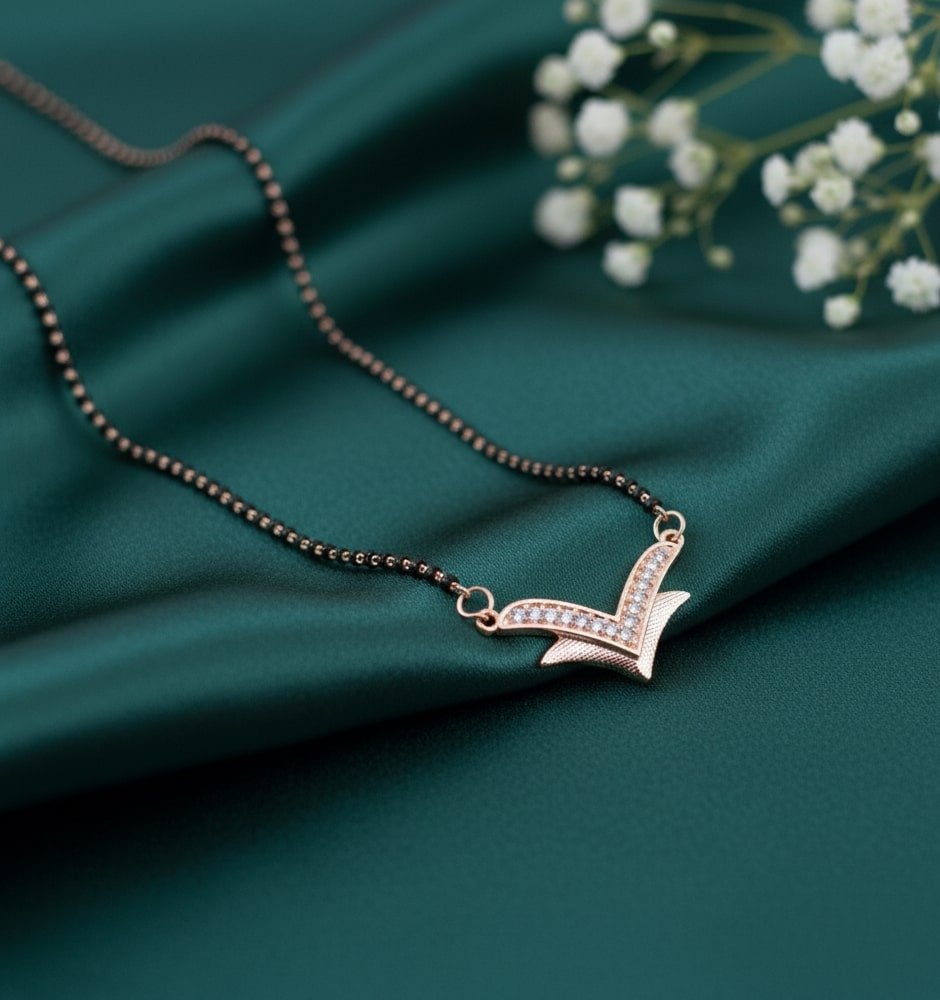 Enchanted Petals Mangalsutra - Opal Touch