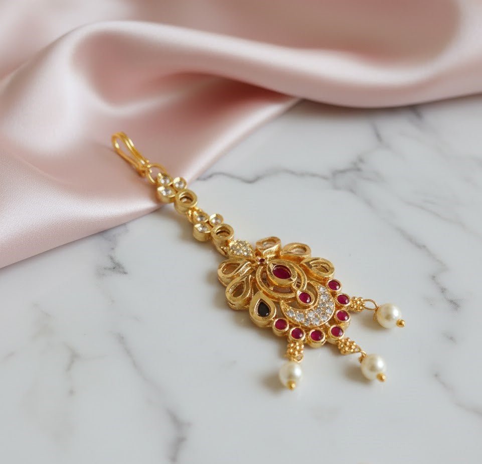 Enchanted Ruby Gold Tika - Opal Touch