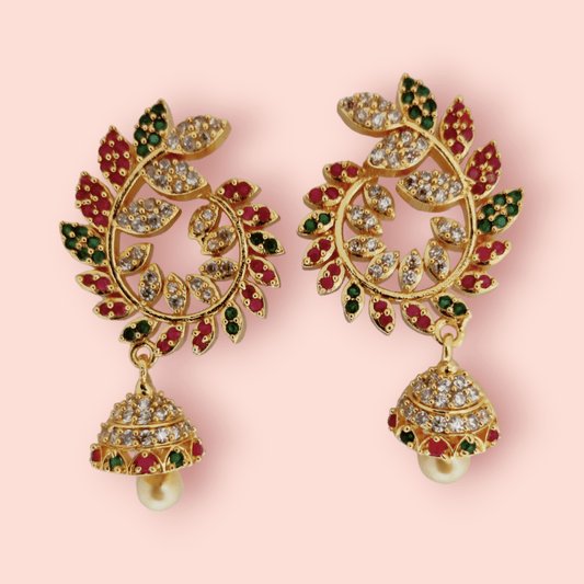 Opal Touch - Enchanted Sapphire Sparkle Earrings - Earrings