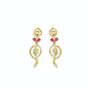Necklace - Enchanted Sprial Gold Plated Necklace Set - Opal Touch