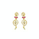 Necklace - Enchanted Sprial Gold Plated Necklace Set - Opal Touch