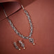 Necklace - Enchanted Sprial Rhodium Plated Necklace Set - Opal Touch