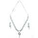Necklace - Enchanted Sprial Rhodium Plated Necklace Set - Opal Touch