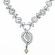 Necklace - Enchanted Sprial Rhodium Plated Necklace Set - Opal Touch