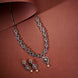Necklace - Enchanted Sprial Rhodium Plated Necklace Set - Opal Touch