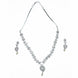 Necklace - Enchanted Sprial Rhodium Plated Necklace Set - Opal Touch