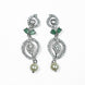 Necklace - Enchanted Sprial Rhodium Plated Necklace Set - Opal Touch