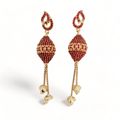 Opal Touch - Enchanted Tricolor Gleam Earrings - Earrings